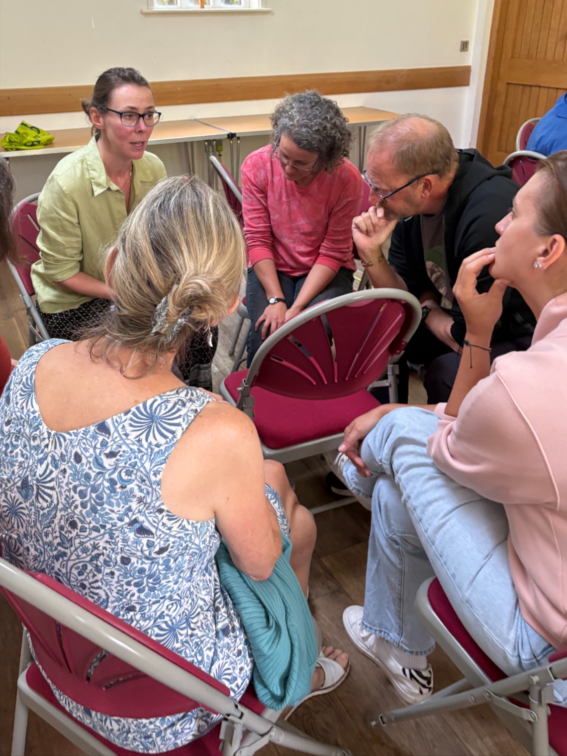 Cheam residents discuss the People's Emergency Briefing